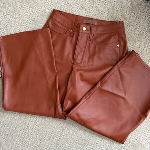 Judy Blue Brown Wide-Leg Crop Pants